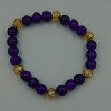 Purple stone bracelet