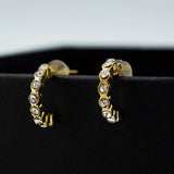 circular zircon studded hoops