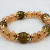 golden beaded bracelet_D1182