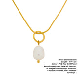 white pearl pendant