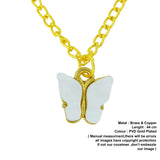 whtite butterfly pendant