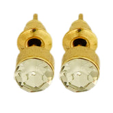 rounded zircon studs D773