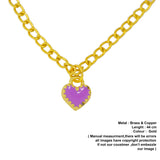 purple heart pendant