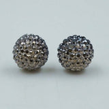 silver disco studs