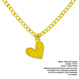 yellow heart pendant