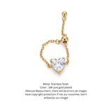 Interstellar Amara Heart Adjustable Chain Ring