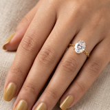Interstellar Aura Oval Adjustable Chain Ring