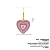 tipsy heart earrings multicolour