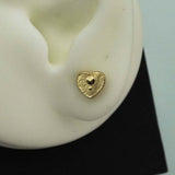 foiled heart studs