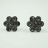 daisy silver studs
