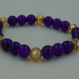 Purple stone bracelet