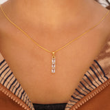 Angela tripple white charm