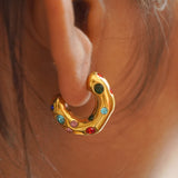 Beth Multicoloured stone Earrings