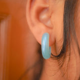 twisted blue hoops