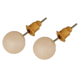 pink pearl studs
