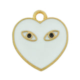 white heart pendant