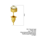 rounded zircon studs D773