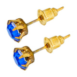 royal blue zircon studs D1115