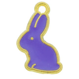 purple rabbit pendant