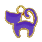 purple cat charm