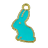 cyan rabbit charm