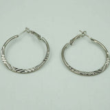 roman silver hoops