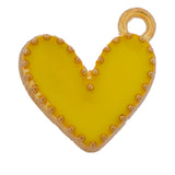 yellow heart pendant