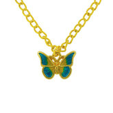 colourful butterfly pendant