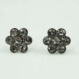 daisy silver studs