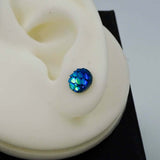 shimmer blue studs