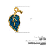 blue leaf pendant