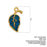 blue leaf charms