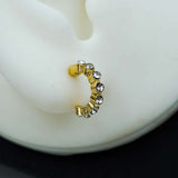 circular zircon studded hoops