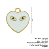 white heart charm