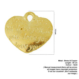 love you engraved pendant