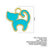 cyan cat charm