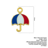 colourful umbrella pendant