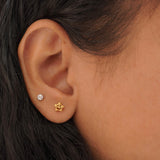 Star shaped Earrings D516