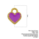 purple heart pendant