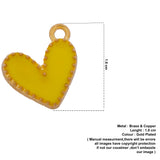 yellow heart charms