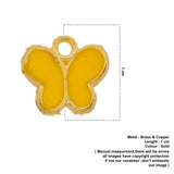 yellow butterfly charms