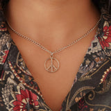 big size peace charm