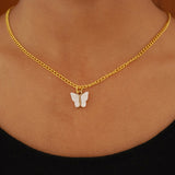white butterfly charm