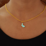 cyan rabbit charm