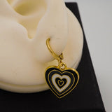 tipsy heart earrings D750