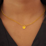 yellow butterfly charms