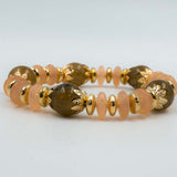 golden beaded bracelet_D1182