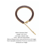Purple Zircon Tennis Bracelet D383