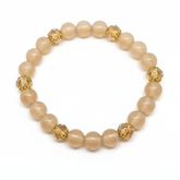golden beaded bracelet_D1179