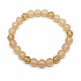 golden beaded bracelet_D1179